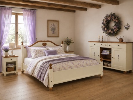 Celodřevěná postel Provence, Anima nábytek 