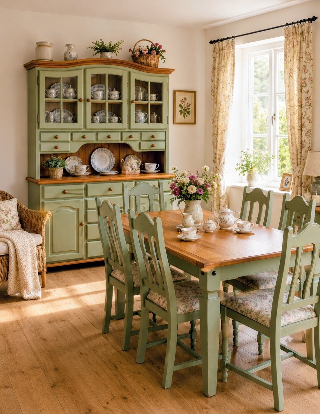 Příborník Cottage Green, Anima nábytek 